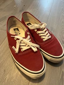 VANS authentic red shoes UK 10