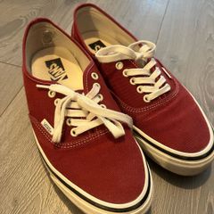 VANS authentic red shoes UK 10