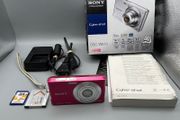Sony DSC-W610 14.1MP Digital Camera Pink - Boxed - Full Kit