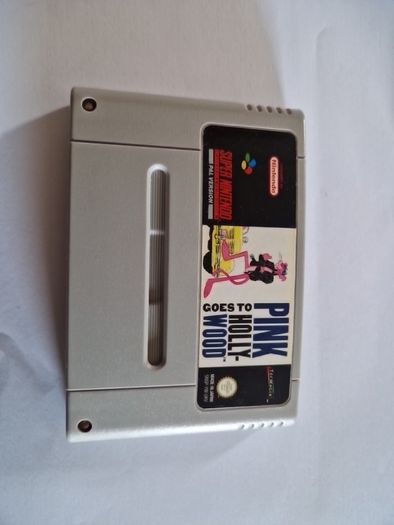Pink Goes to Hollywood Super Nintendo Snes Arcade Retro Games Original