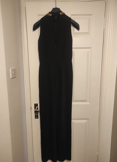 Reiss Black Sleeveless Jumpsuit