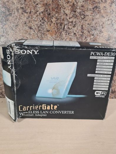 SONY CarrierGate PCWA-DE30 wireless lan converter Ethernet adapter 2.4Ghz BRAND NEW UNUSED