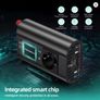 500W Uk/EU Plug Car Power Converter, DC 12V to 230V AC, Portable Power Inverter with Temperature Control Fan Image 2