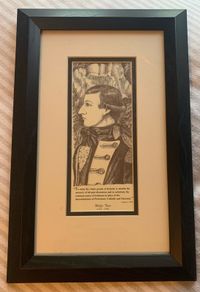 Framed picture of Wolf Tone