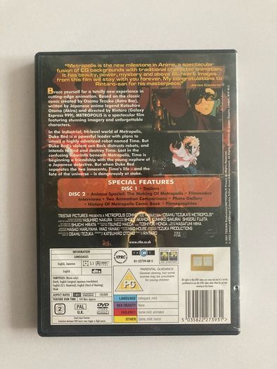 Metropolis Manga 2 x DVD EX