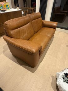 Natuzzi Brown 3 Seater Sofa