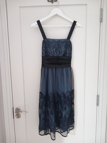 Blue sparkly party dress