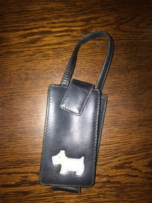 Vintage Radley leather small mobile phone holder
