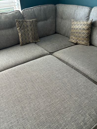 Corner sofa and Arm Chair with Foot Stool