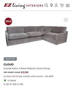 corner modular sofa