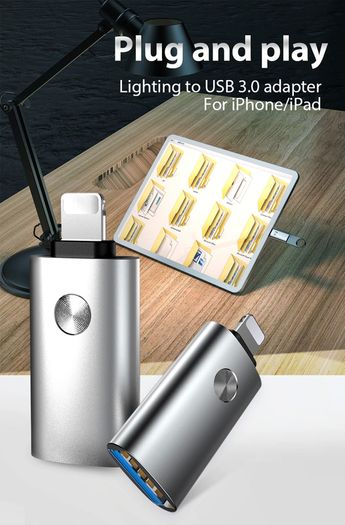 !ACCEZZ Apple OTG Lightning (Male) to USB Type-A (Female) Adapter/Convertor (Brand New/Warranty)
