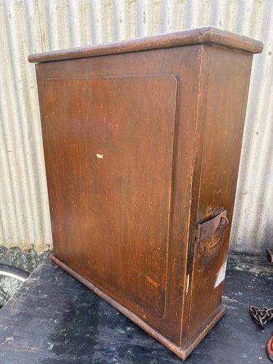 Antique Industrial School woodwork cabinet c1920