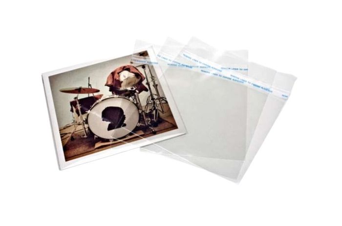 25 x BLAKE SLEEVES! 7 Inch 45RPM Singles Vinyl Record Covers Crystal CLEAR plastic Outer sleeves - SEALED FLAP