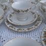 Vintage 21pce Fine Porcelain Teaset Yellow Floral & Gold Trim. 1970s- 1980s Image 6