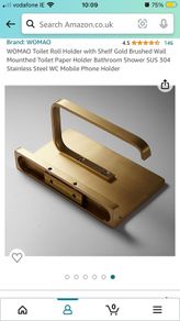toilet roll holder gold