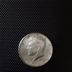 1964 kennedy half dollar(fg) & 2000 one dollar "sacagawea