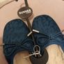 Dunnes stores satin slipperslined with fur Image 2