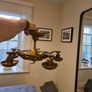 Antique Brass Ceiling Light Fixture Image 3