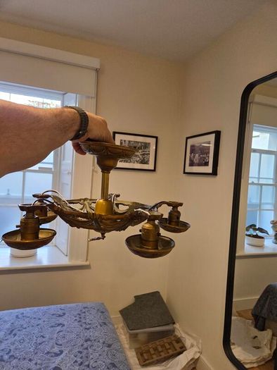 Antique Brass Ceiling Light Fixture