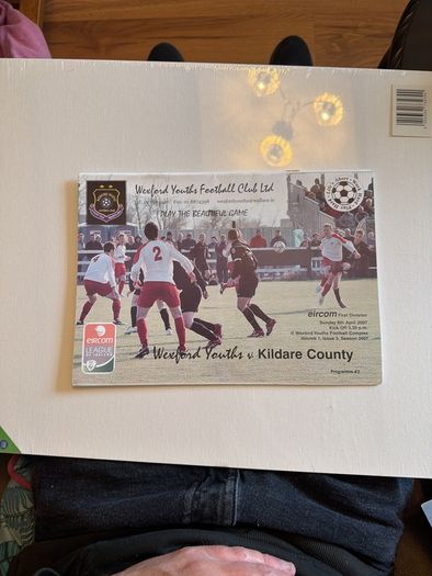 Wexford Youths Football Programmes. 2007/8 Season. 5 in Total.