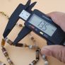 Authentic Antique Yemeni Banded Agate Beads Necklace 22 inches Image 4