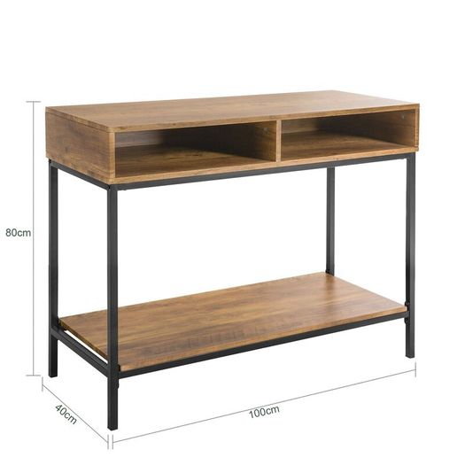 Console Table With 2 open compartments