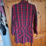 Current/Elliott Red Denim Plaid Dress Image 6