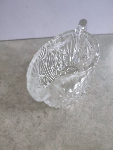 Crystal sauce gravy boat no stamp.