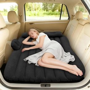 Car Air Mattress for Back Seat with Air Pump Portable Thickened Inflatable Camping Bed Sleeping Blow-Up Bed Pad fits Car SUV