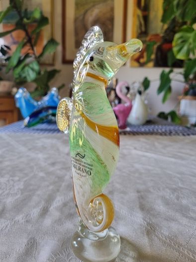 Murano glass water horse