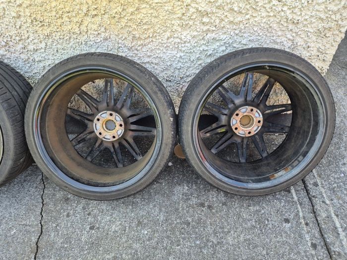 R20 5X120 BMW 930M staggered alloy wheels with tyres