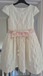 Stunning Mimilu Girls occasion dress off white Age 8