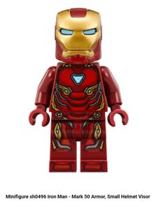 Lego Super Heroes sh0496 Iron Man - Mark 50 Armour