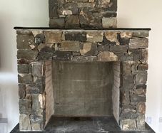 Natural Stone Fireplace Surround and Hearth Slab