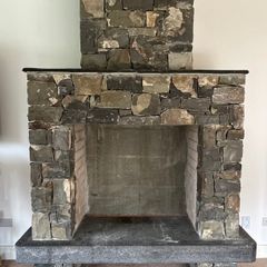 Natural Stone Fireplace Surround and Hearth Slab