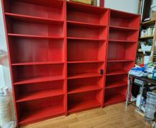 2 Red Billy Bookcase