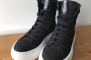 Andia Fora  high top leather platform shoes, uk4