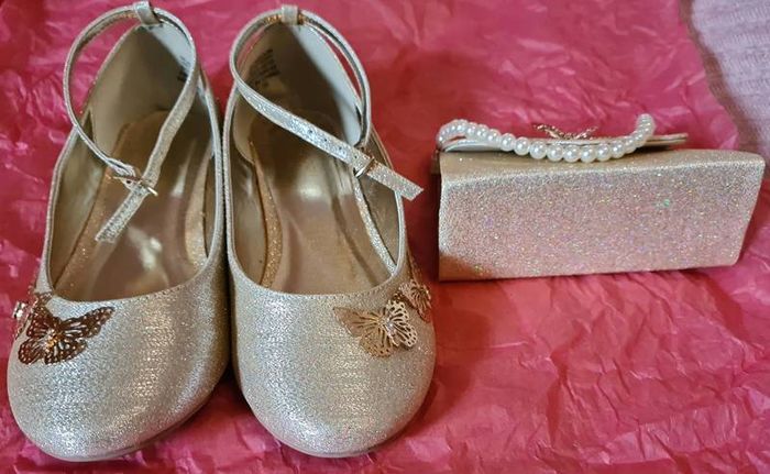 Girls dress shoes, handbag and cardigan set - Monsoon