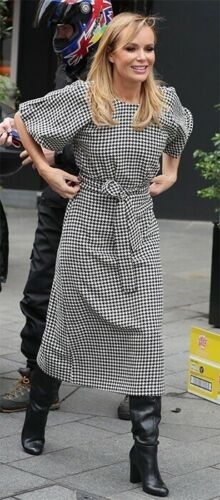 Zara houndstooth dress Bloggers favorite XS