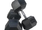 Rubber Hex Dumbbells - 2.5kg to 25kg pairs IN STOCK NOW