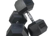 Rubber Hex Dumbbells - 2.5kg to 25kg pairs IN STOCK NOW