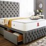 Hilton Divan Double & King Size Chesterfield Bed Frame With Mattress Opt Image 6