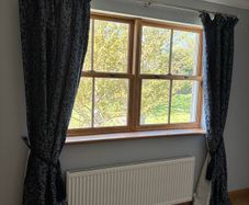 Curtains Navy Silver Lined