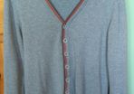 Grey Cardigan. Age 6-7