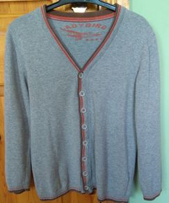 Grey Cardigan. Age 6-7