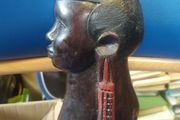 African timber carving