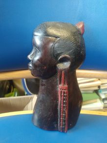 African timber carving