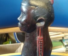 African timber carving