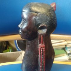 African timber carving