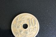 Old 1904 Belgium 10 Centimes coin